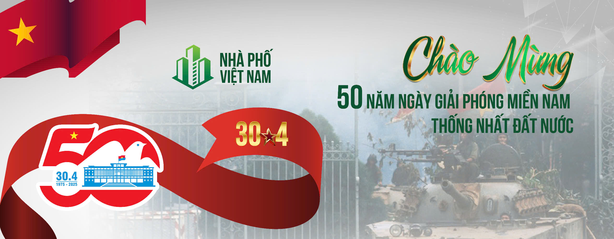 Back Chúc Mừng 50 Năm Giải Phóng Miền Nam 30-4